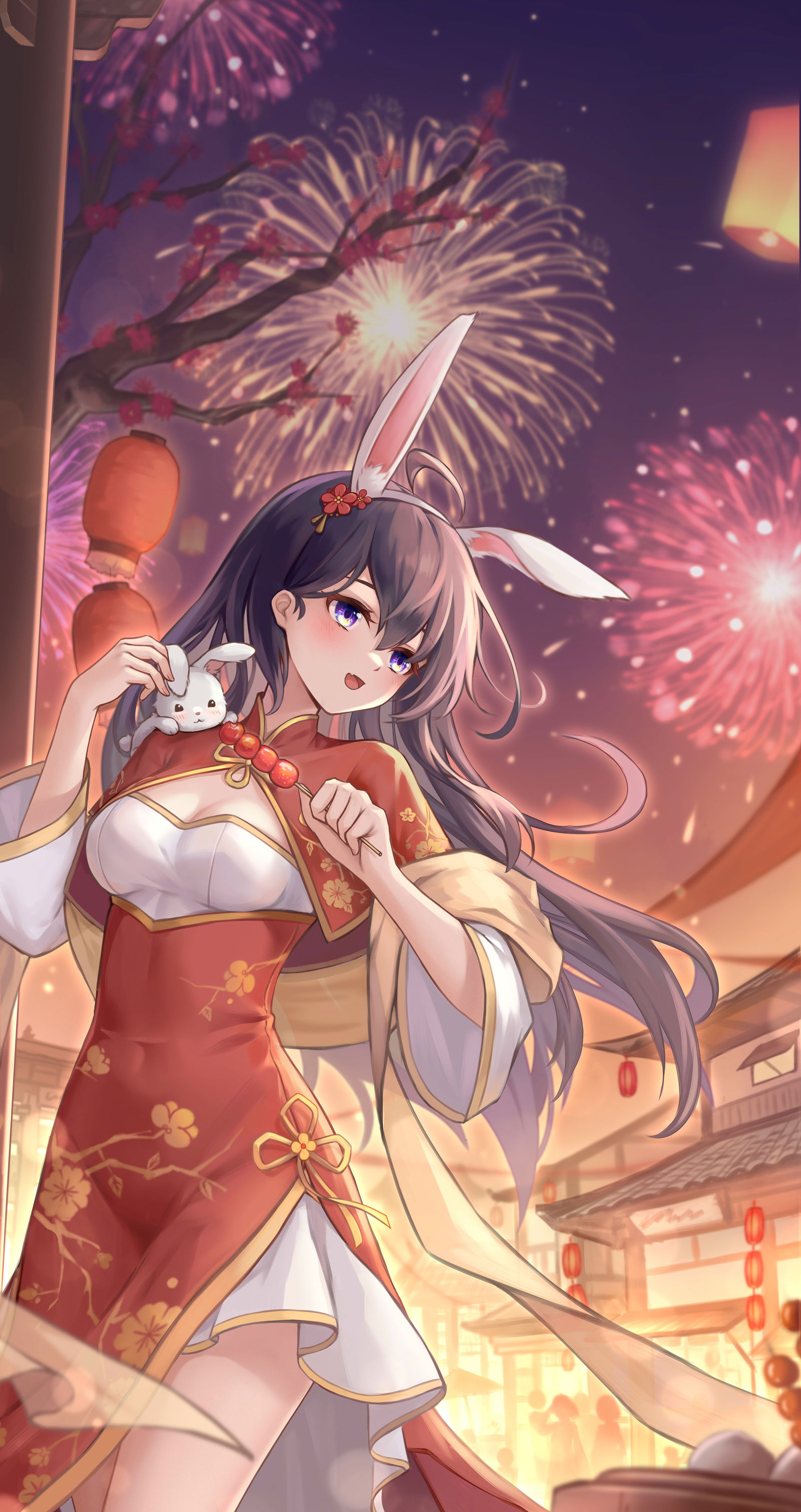 新年快乐啦#兔年贺图#原创#竖图#2k#男生向#大图进阶内容热门标签动漫