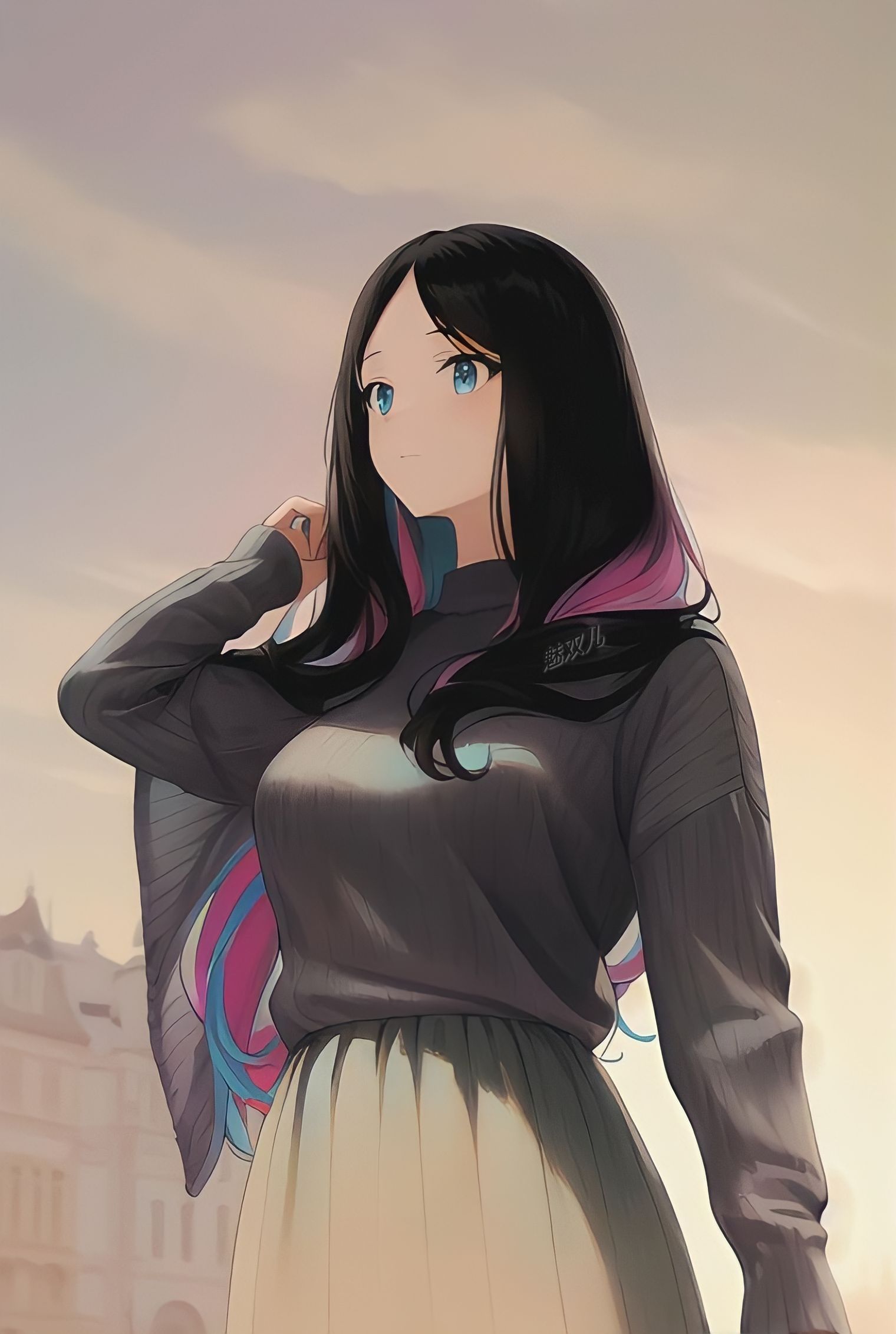 仰视角度插画图片壁纸