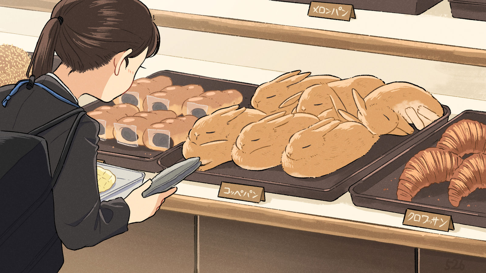 最受欢迎的是可可面包插画图片壁纸