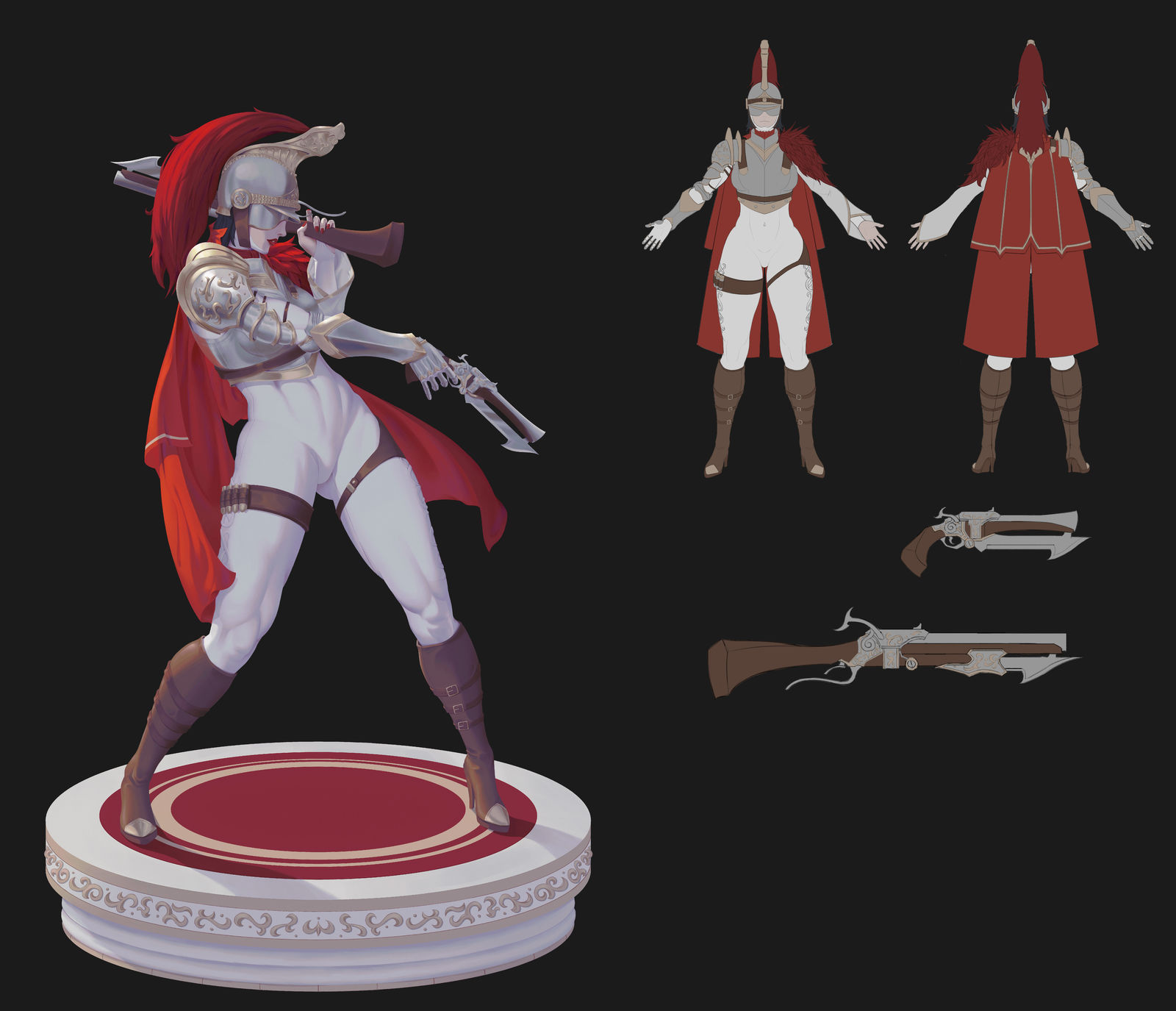 龙骑兵-角色设计女战士