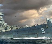 【艺术战舰】未建成的“阿拉斯加”级超级巡洋舰三号舰“夏威夷”号(CB-3)绘画