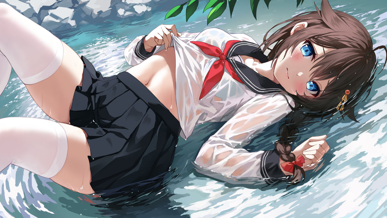 时雨插画图片壁纸
