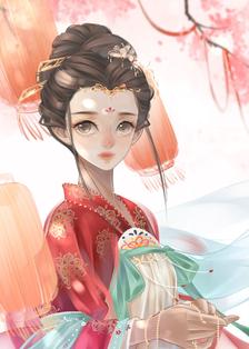 汉服少女插画图片壁纸