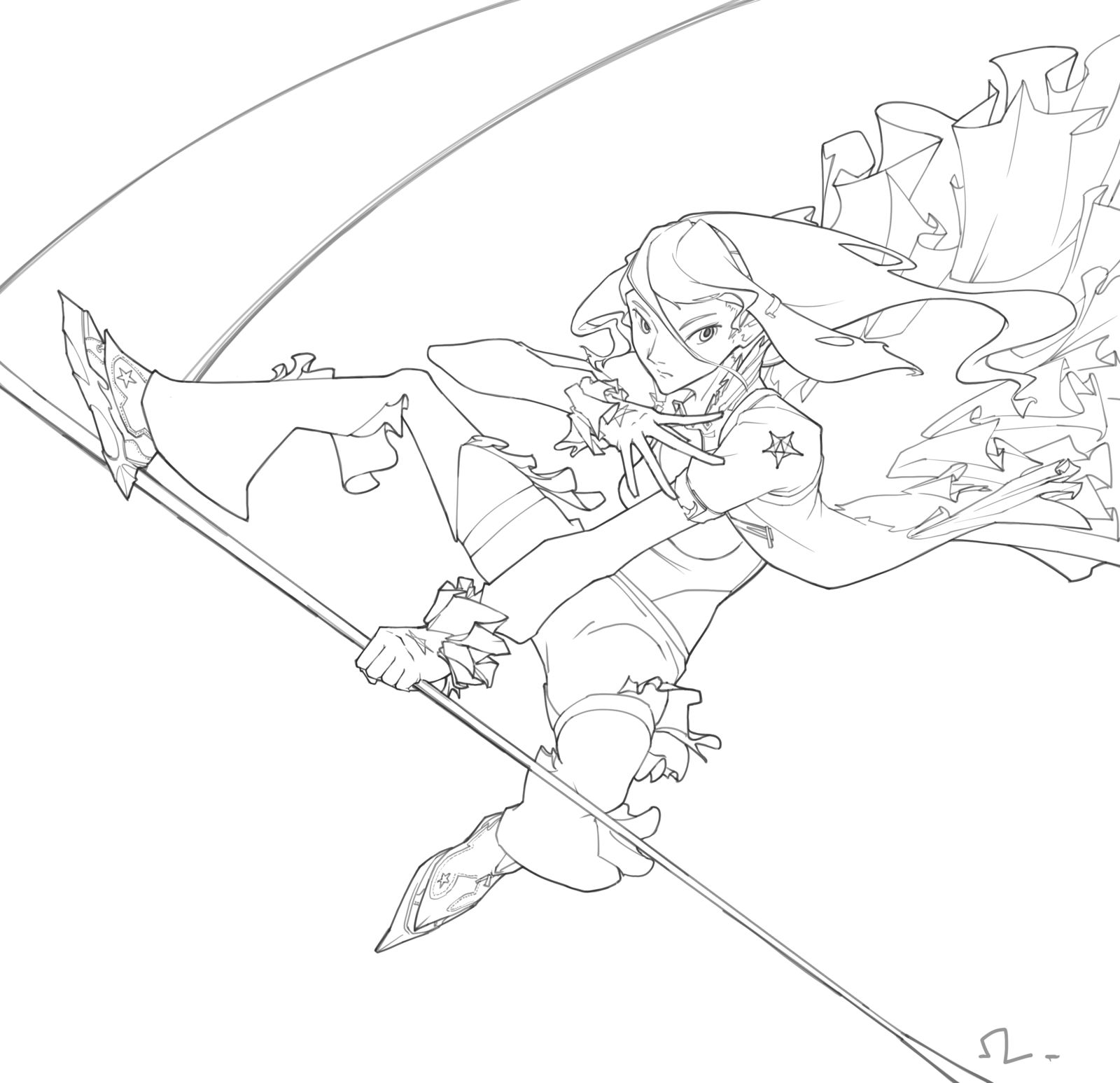 线稿插画图片壁纸