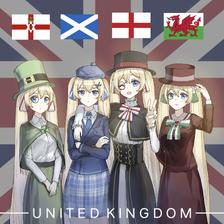 英国四姐妹头像同人高清图