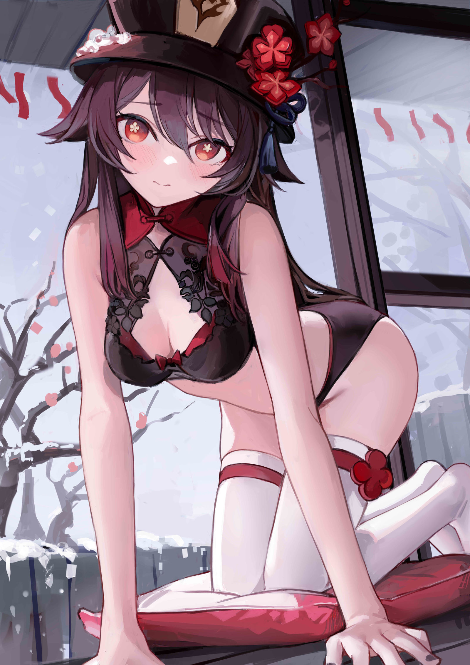 胡桃插画图片壁纸