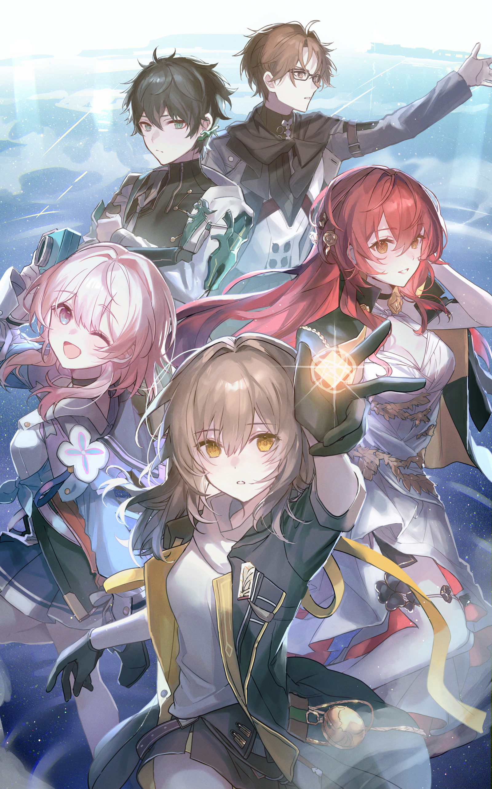 开始的门开了。插画图片壁纸