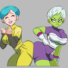 Bulma vs Cheelai - Booty Bump