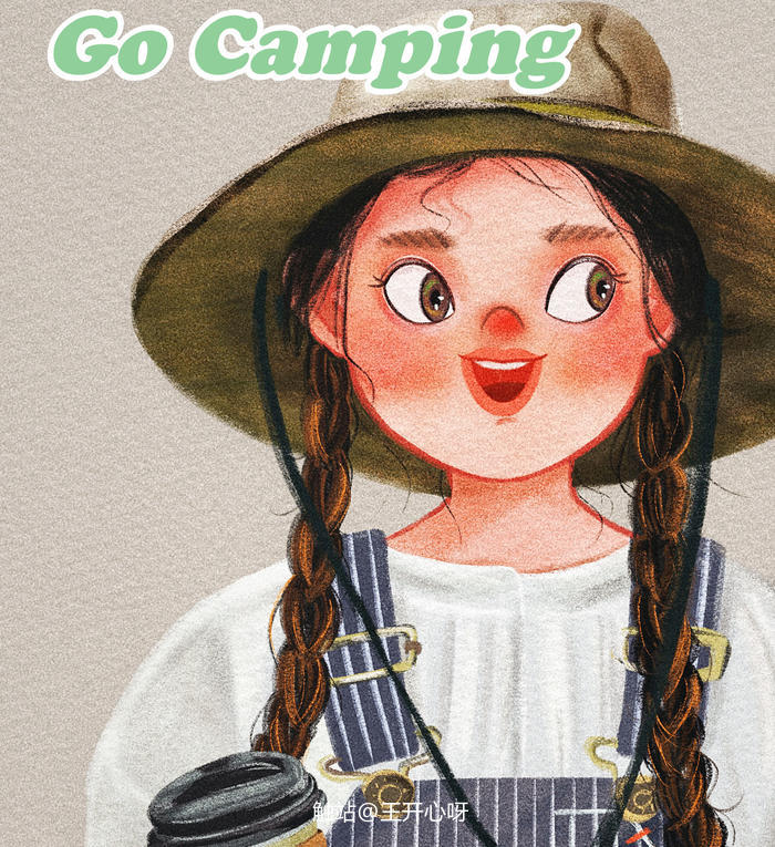 人物插画|Go Camping!插画图片壁纸