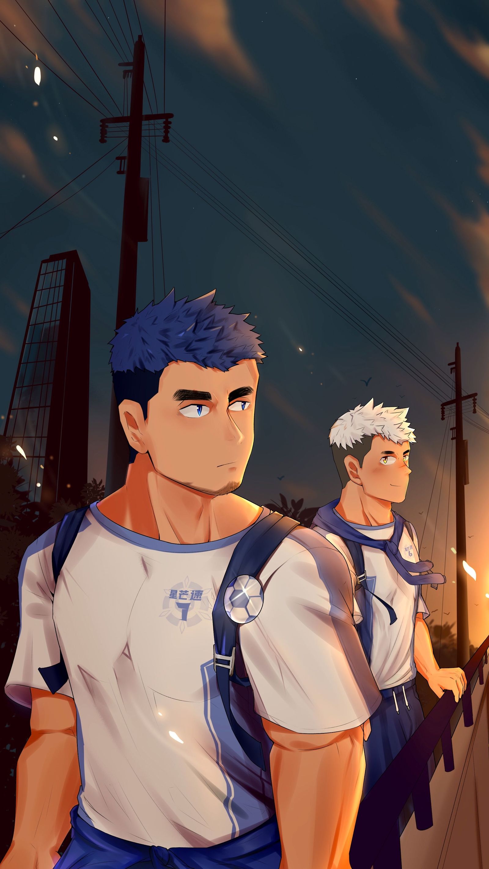 落日-肌肉男肉壮原创作品-触站