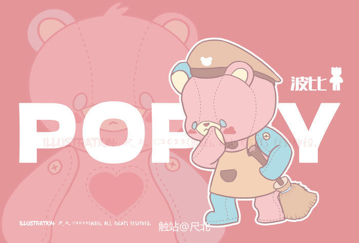 布偶镇——poppy人物ip设定插画图片壁纸