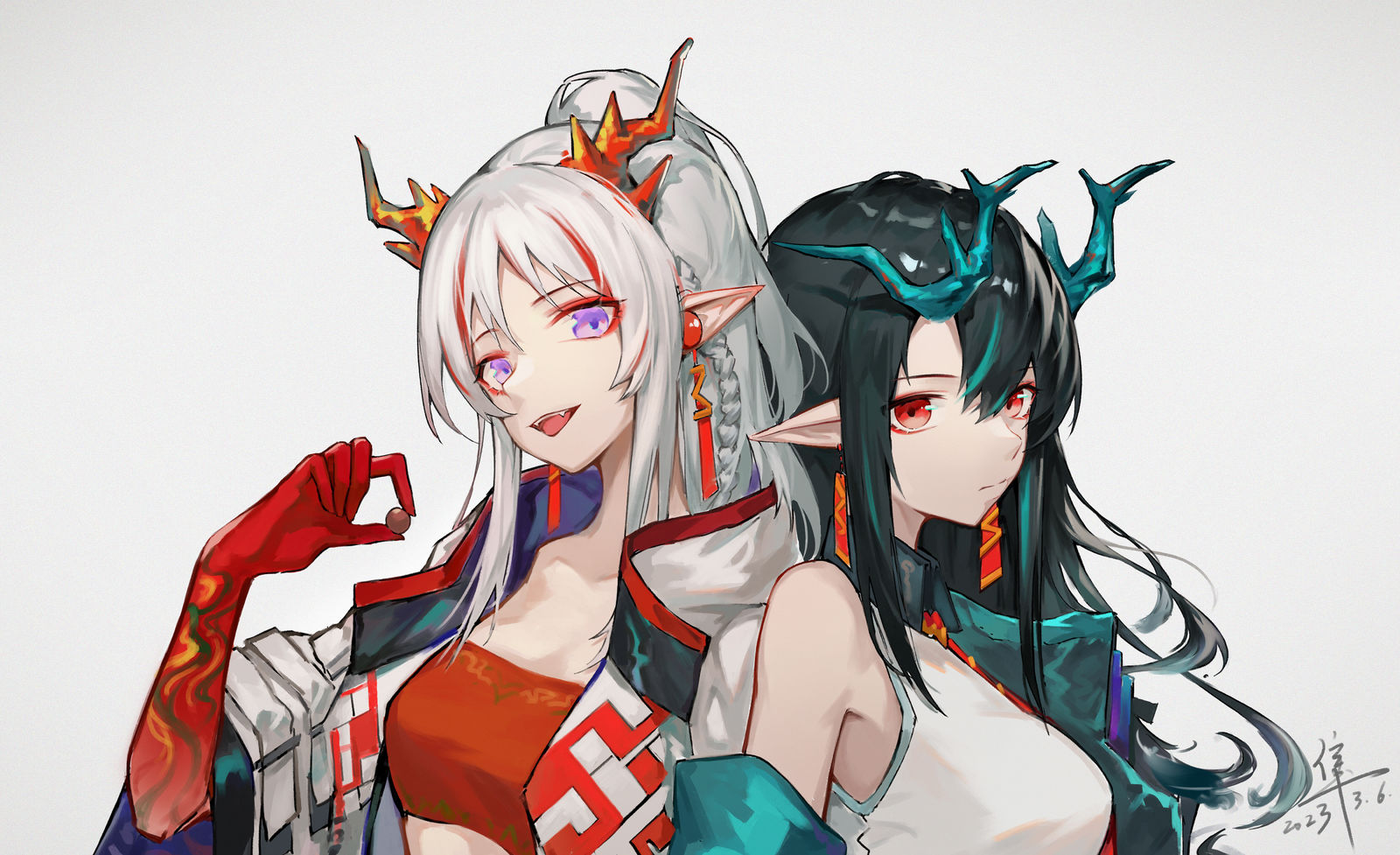 年与夕插画图片壁纸