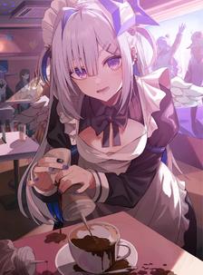 maid cafe插画图片壁纸