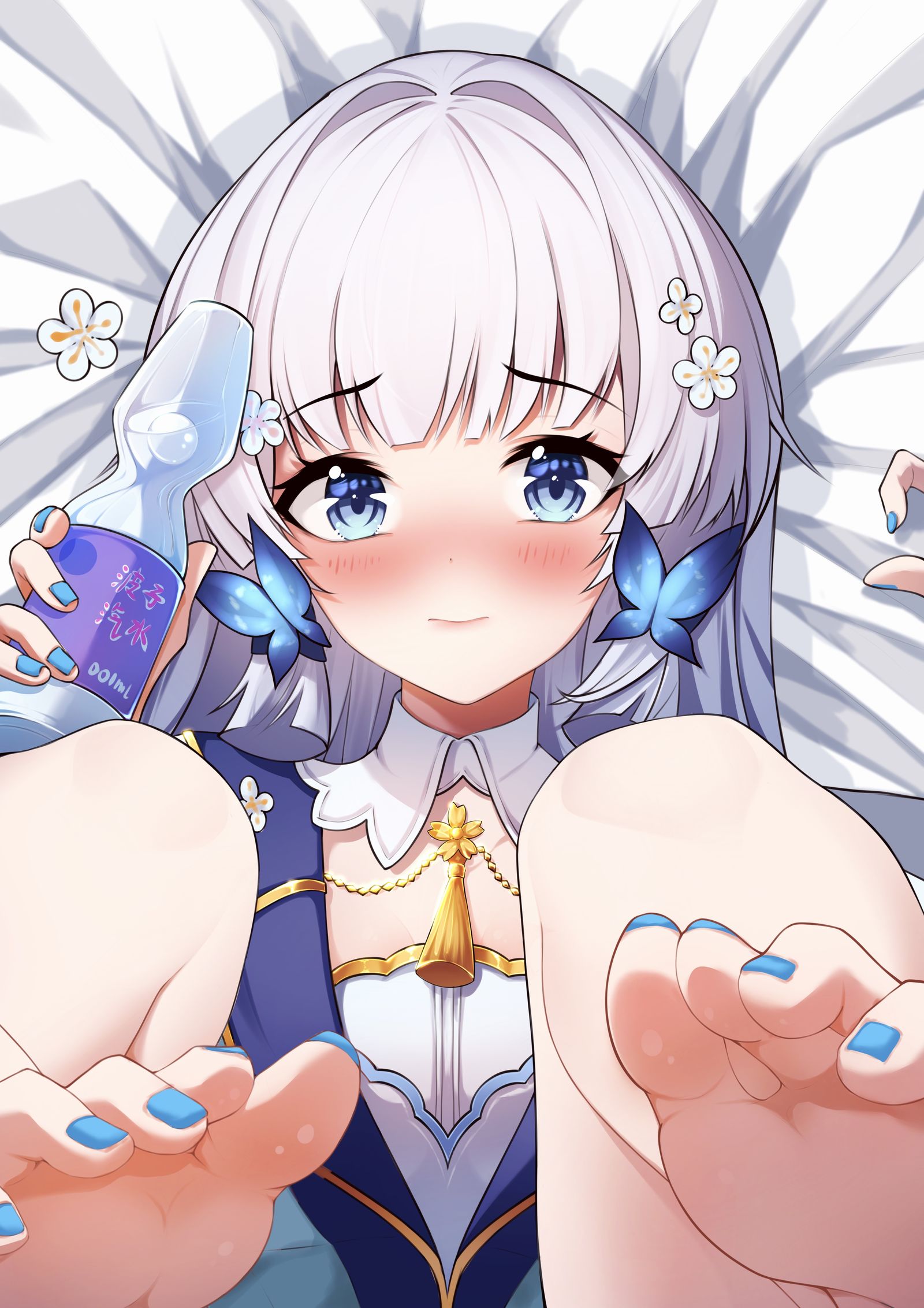 绫华与波子汽水插画图片壁纸