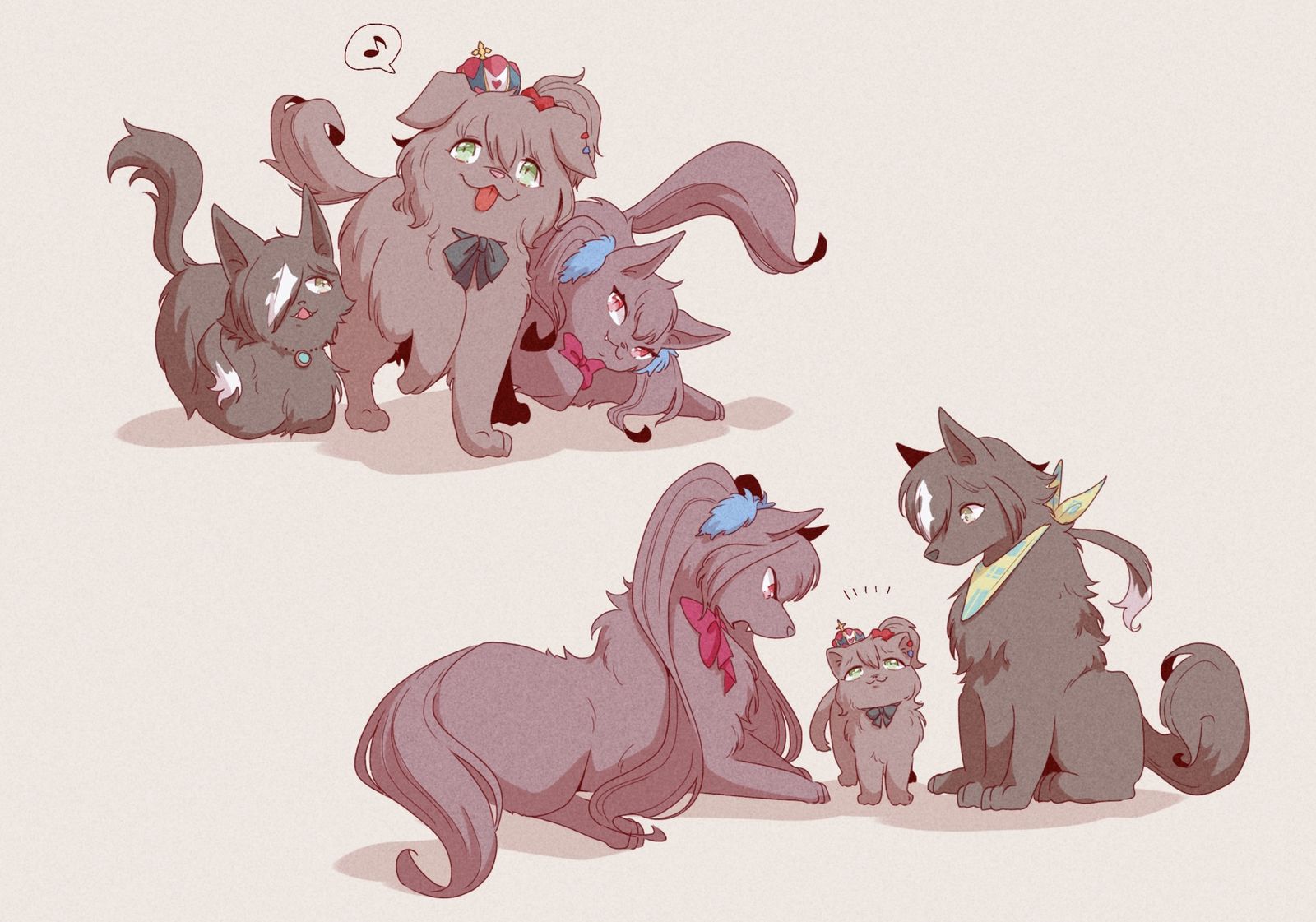 马兽化插画图片壁纸