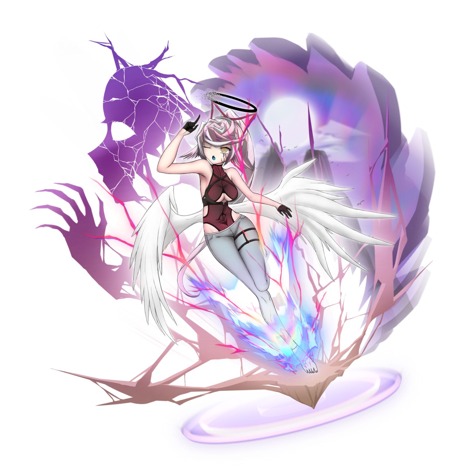 堕天使露西凯尔插画图片壁纸