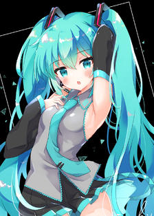 black miku◆插画图片壁纸