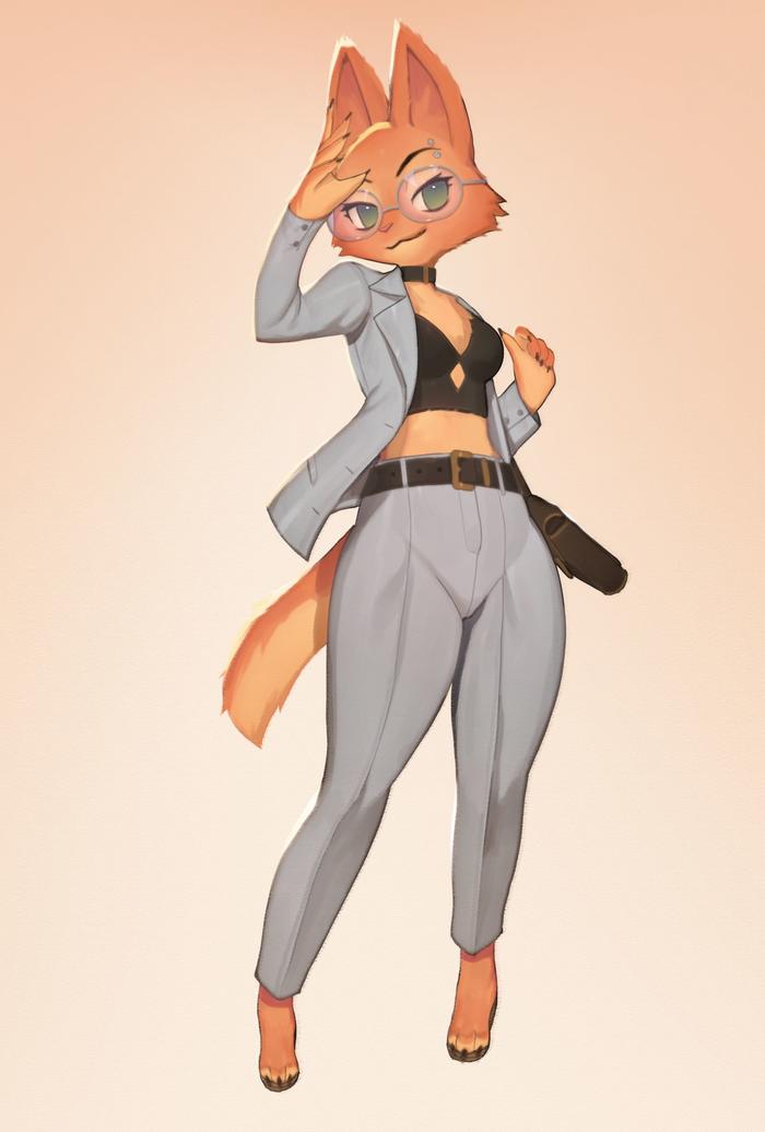 fox插画图片壁纸