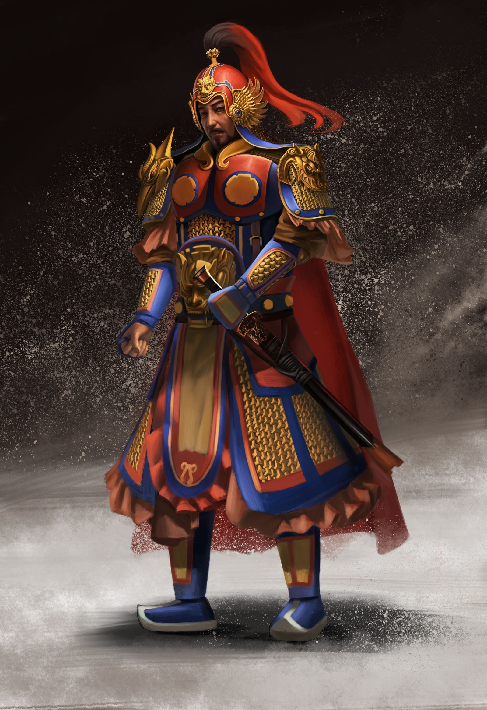 中式将士设定插画图片壁纸