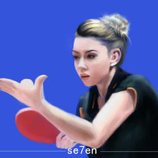 乒乓球运动员插画图片壁纸