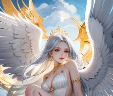 羽翼天使-2.5D写实angel wings