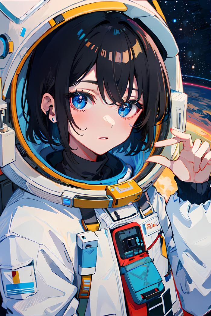 星空少女飞行记插画图片壁纸