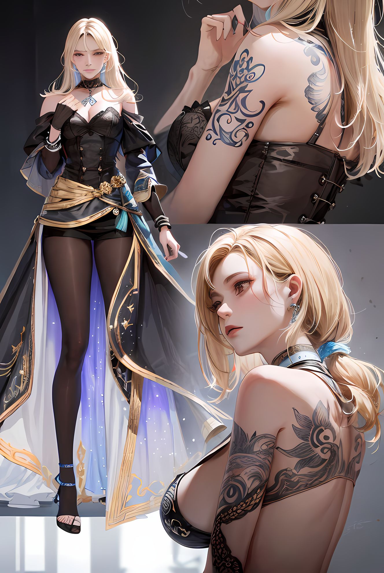 彩绘二次元美少女插画图片壁纸