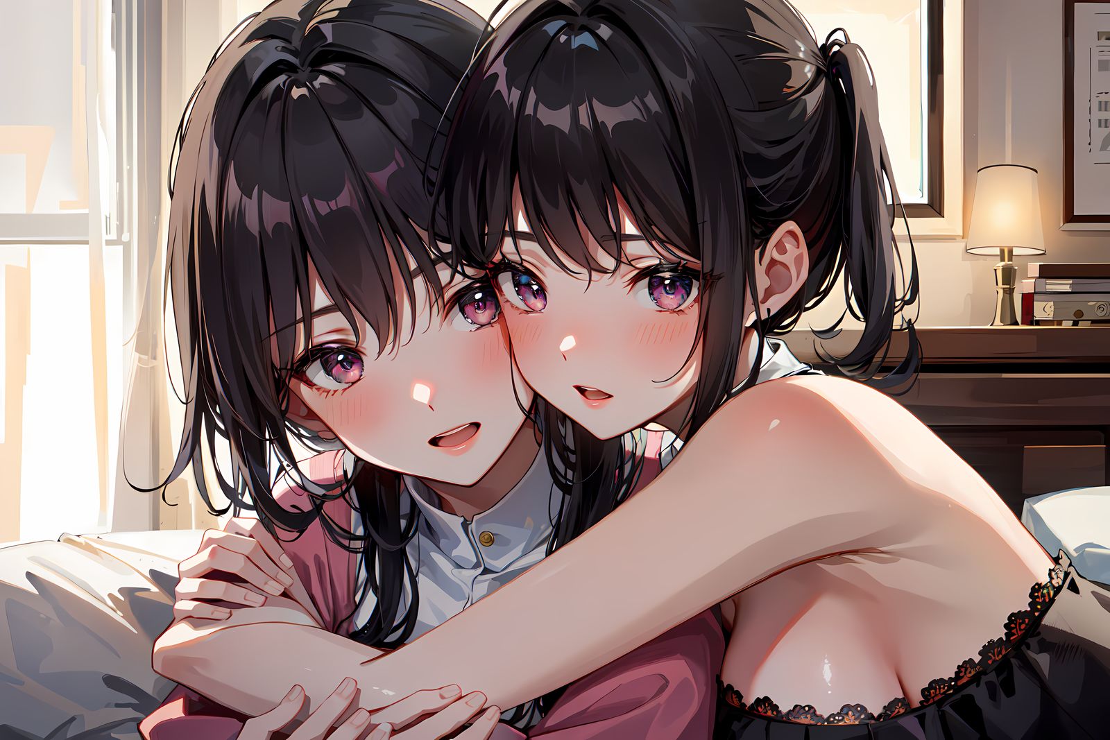 贴贴插画图片壁纸