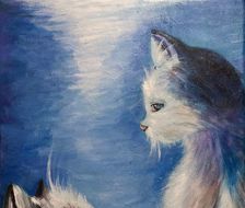 油画动物-油画手绘