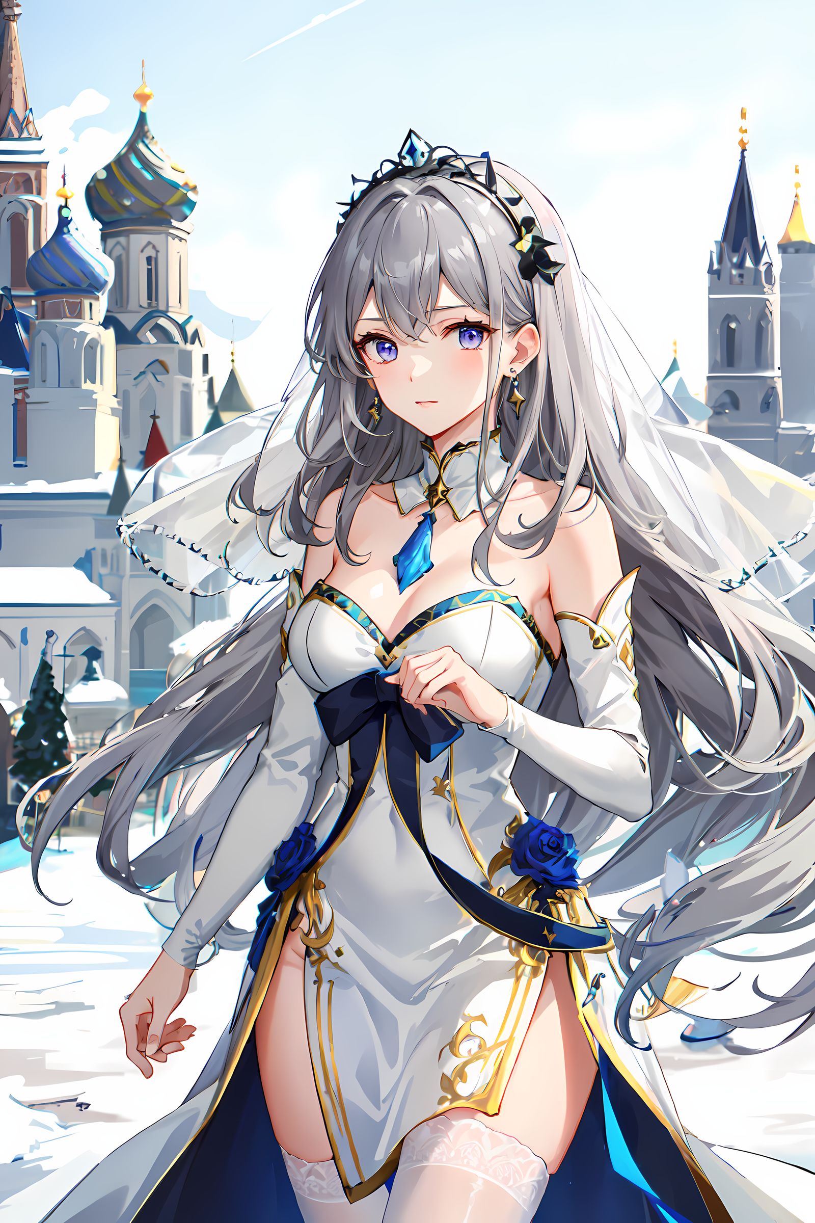 白衣女孩的花衣礼服之舞