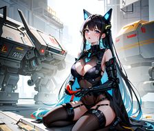 二次元美少女与机甲未来