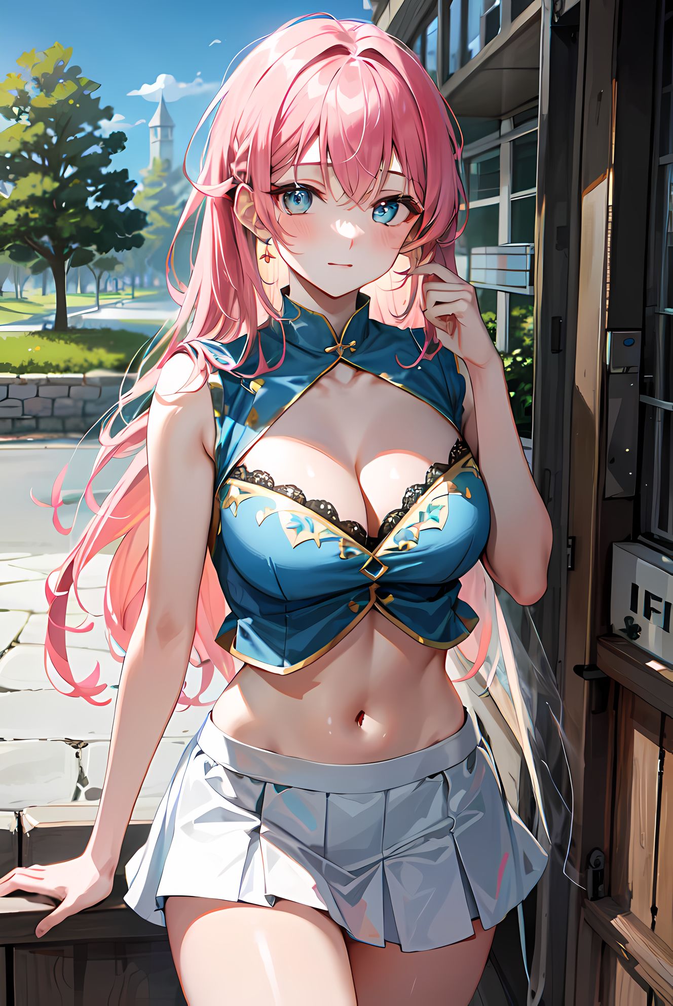 二次元萌妹子闪亮登场插画图片壁纸