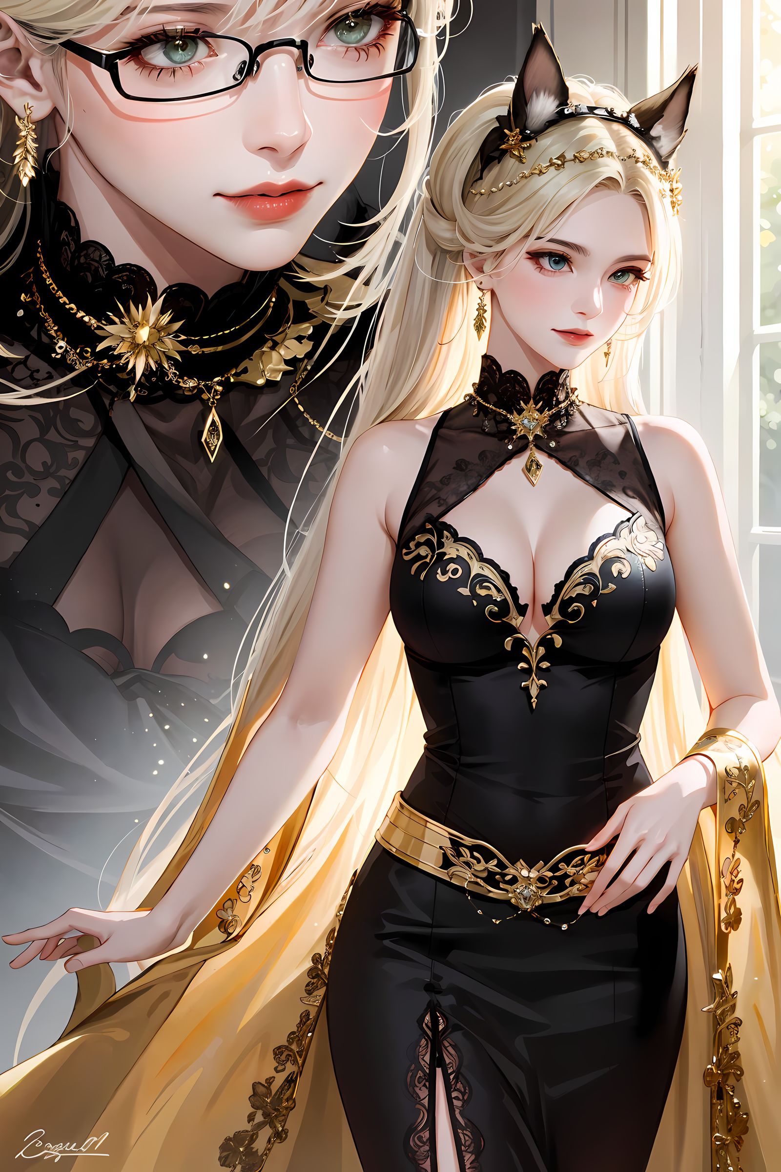 二次元少女降临插画图片壁纸