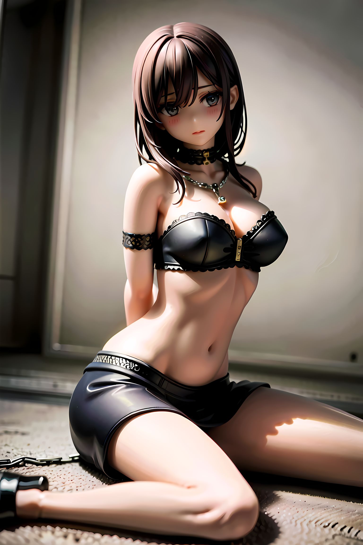 二次元女性「露脐女孩」插画图片壁纸