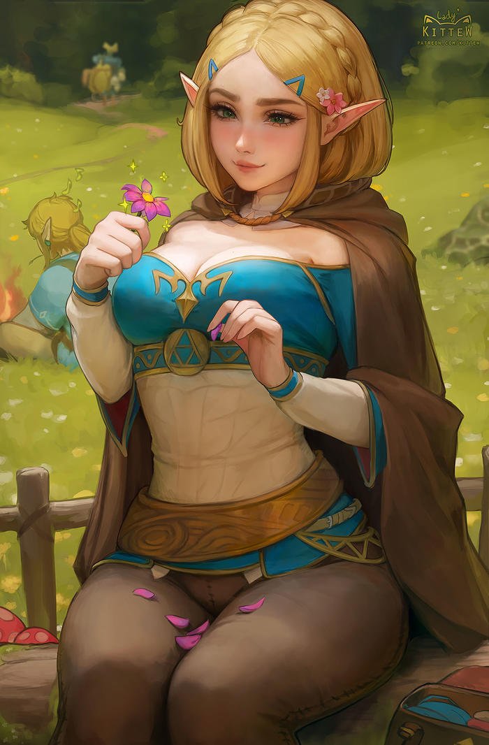 Zelda's Magic Flower  插画图片壁纸