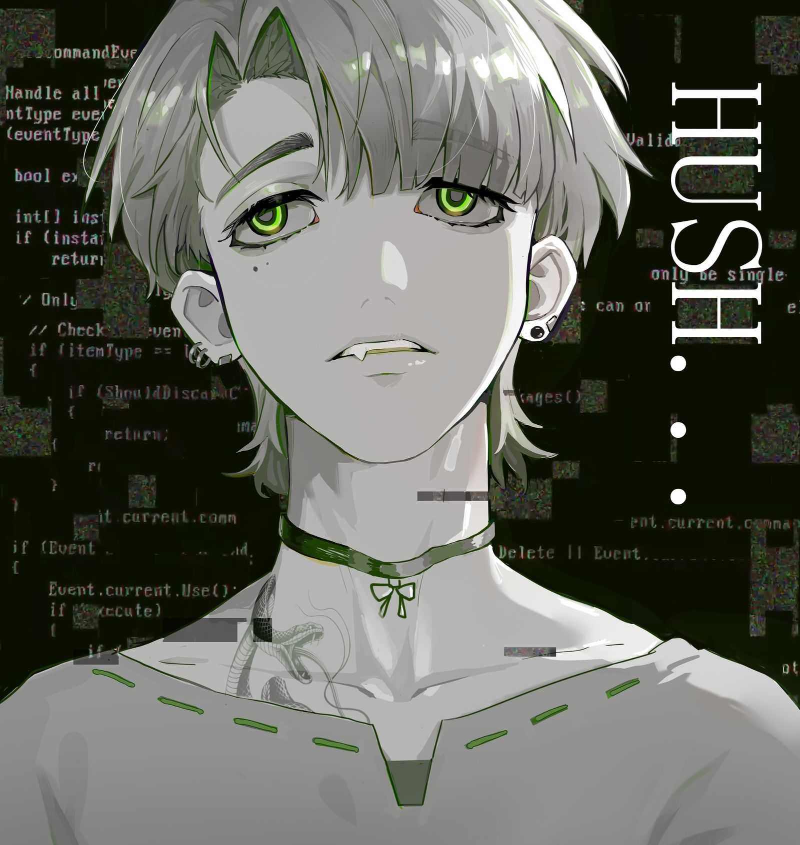 Hush插画图片壁纸
