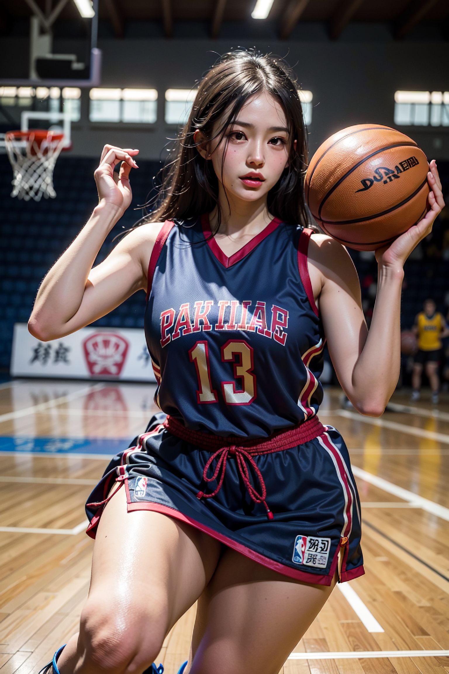 篮球女孩-真人写实篮球
