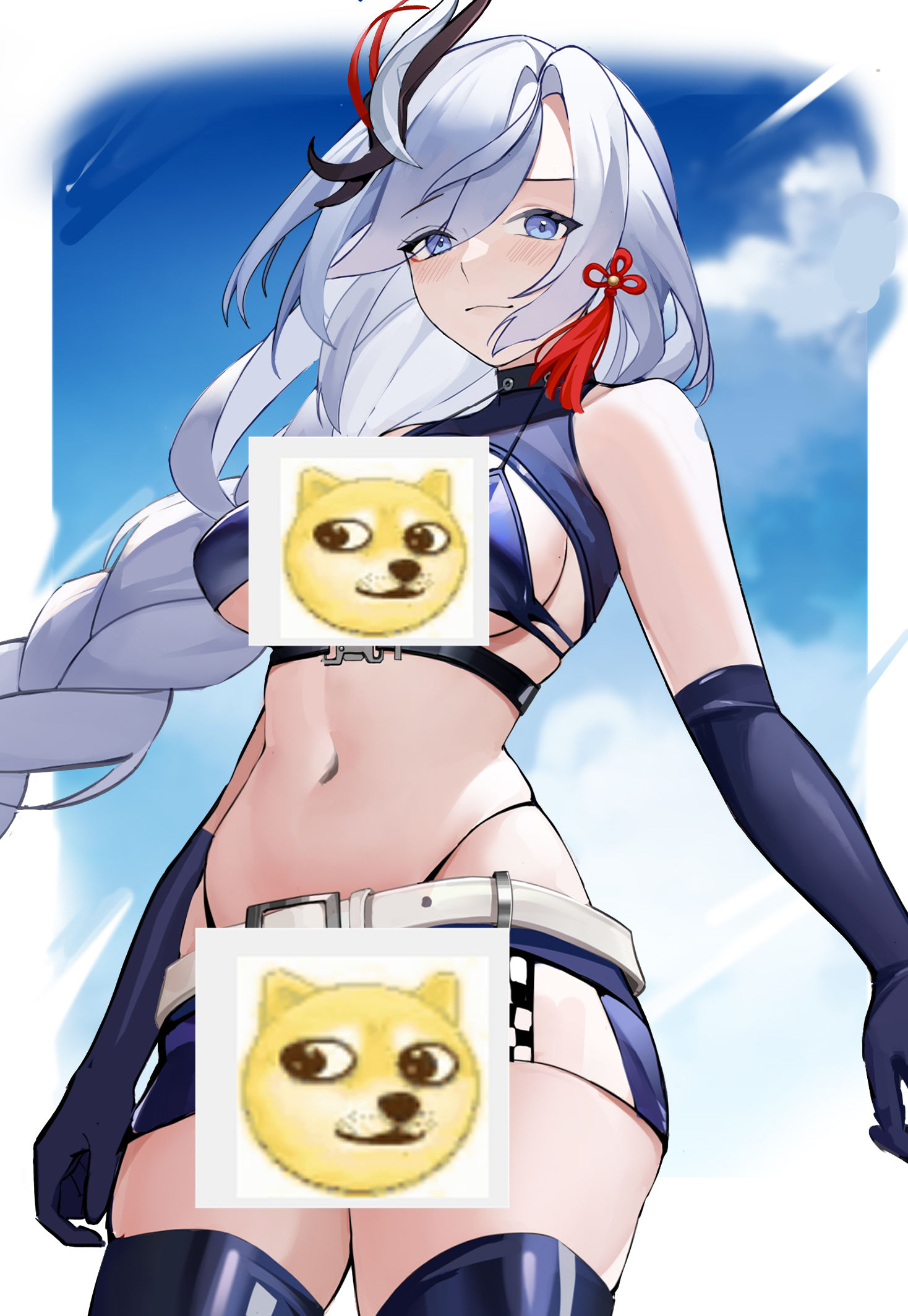 申鹤赛车服！！头像同人高清图