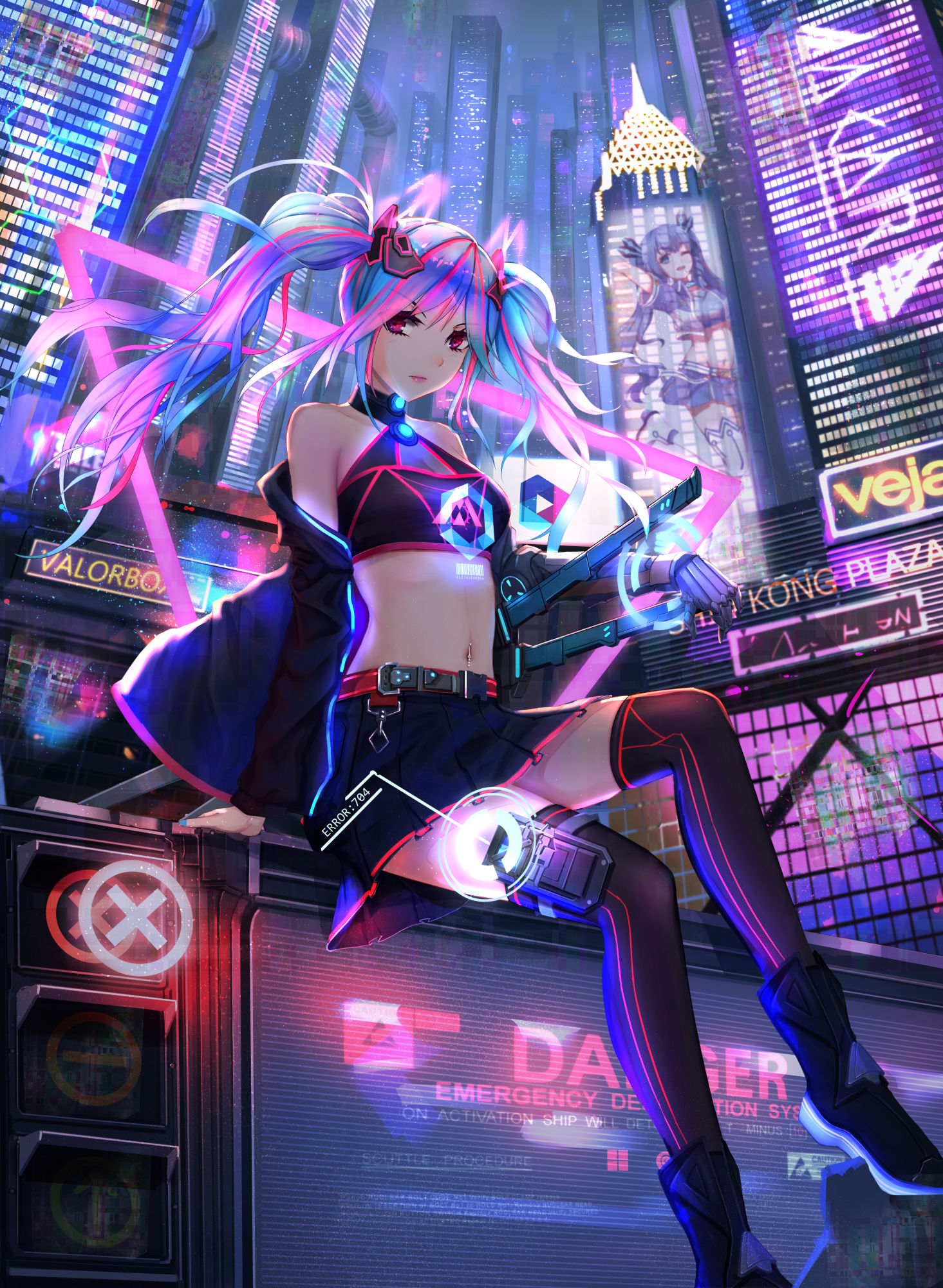 Commission-女孩子cyberpunk