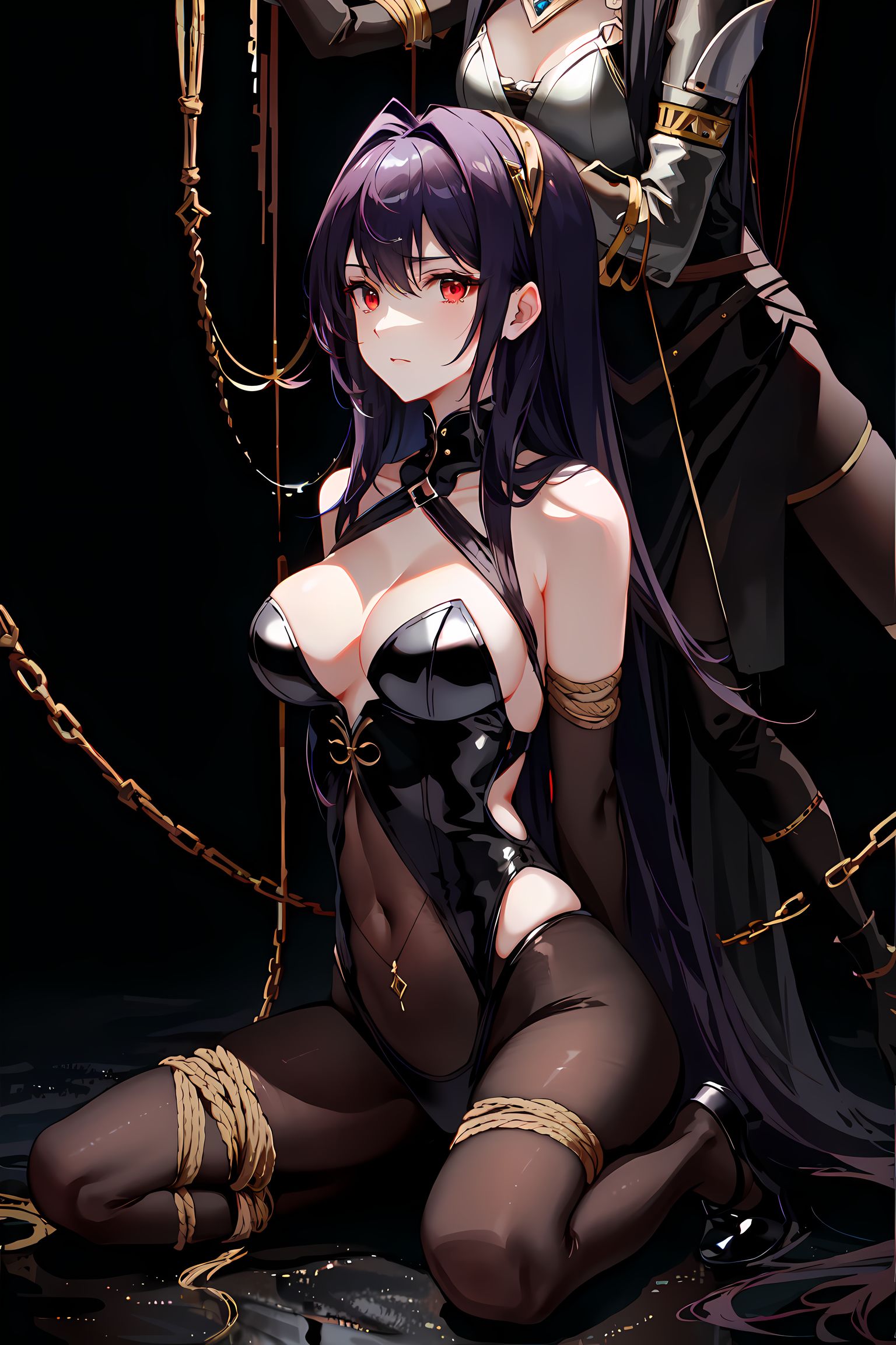 紫发少女的束缚奴隶生涯。头像同人高清图