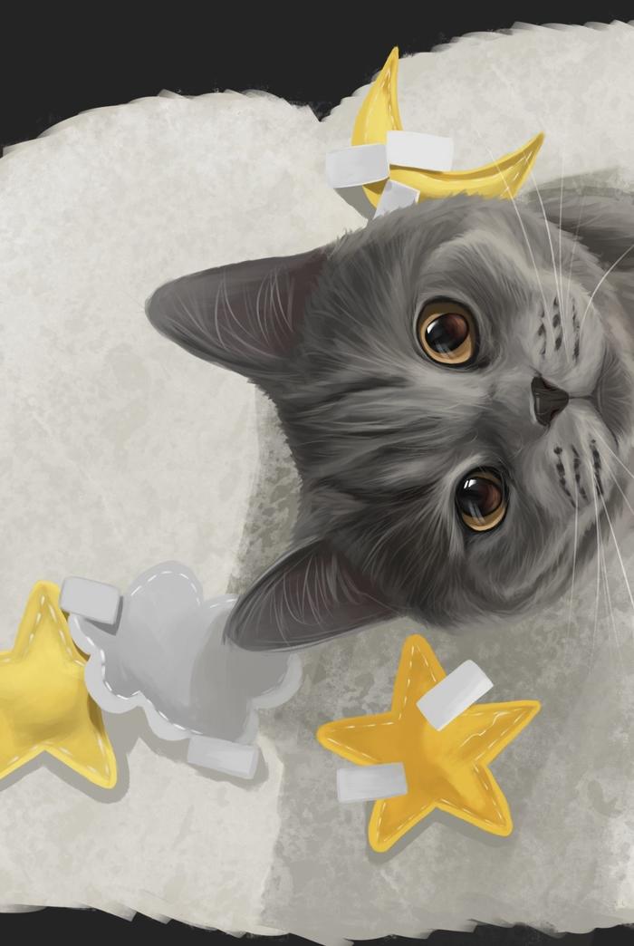 【宠物肖像】蓝猫篇～插画图片壁纸