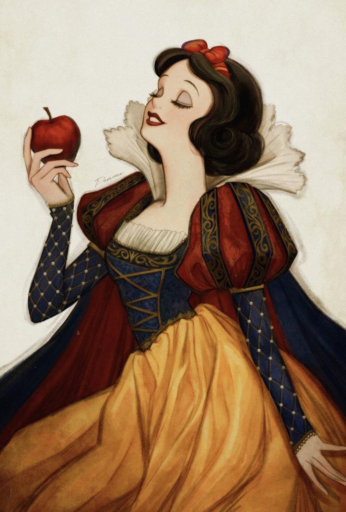 Snow White插画图片壁纸