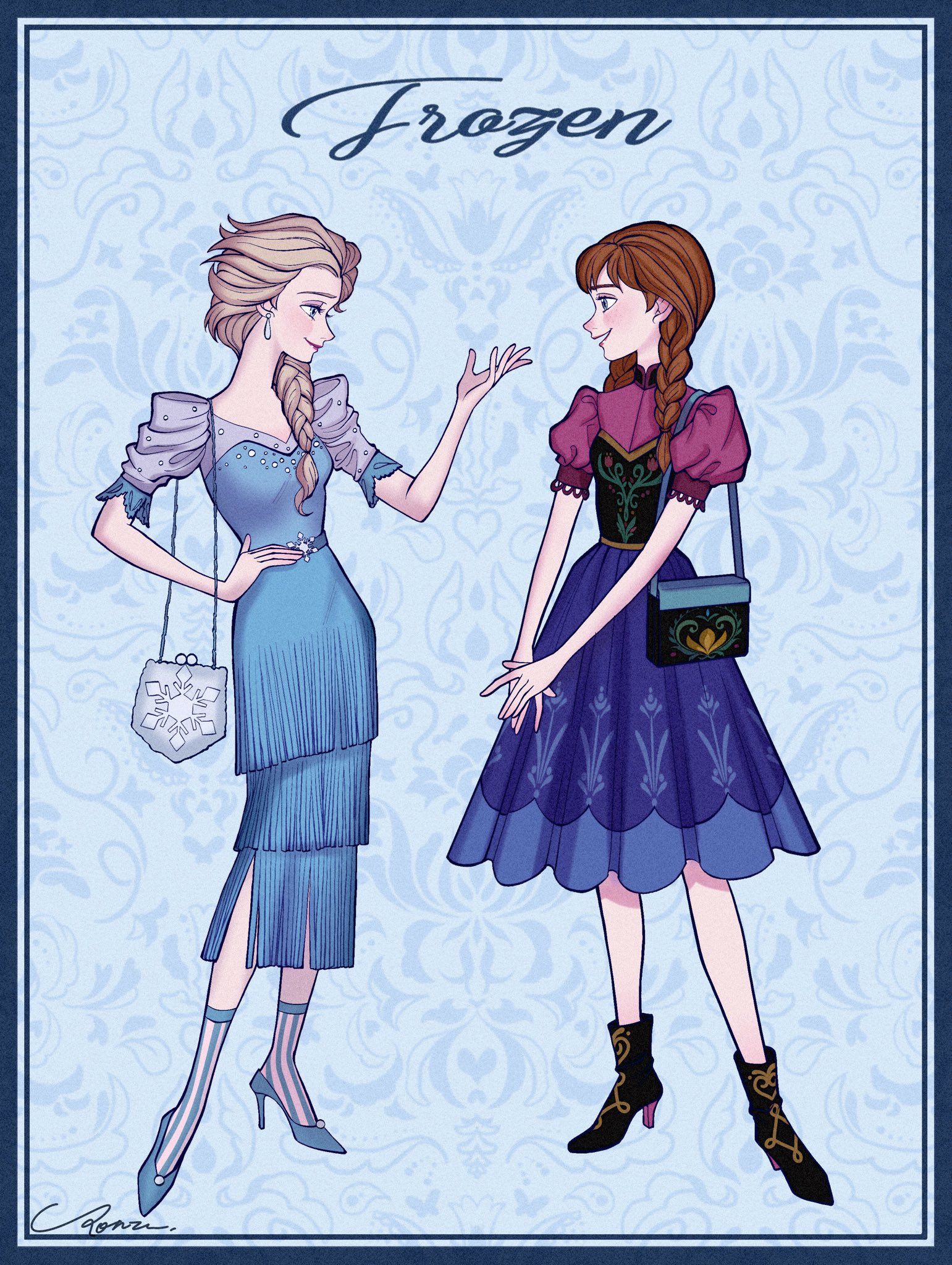 Disney Outfits插画图片壁纸