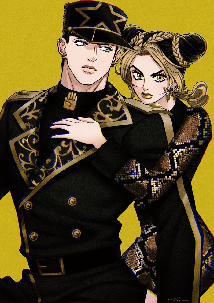 Jotaro&Jolyne插画图片壁纸