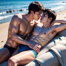 浪漫青涩:男孩们的海滩冒险头像同人高清图