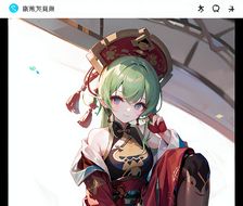 青春少女戴帽长辫眼神迷离