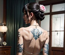 纹身!!-真人写实tattoo