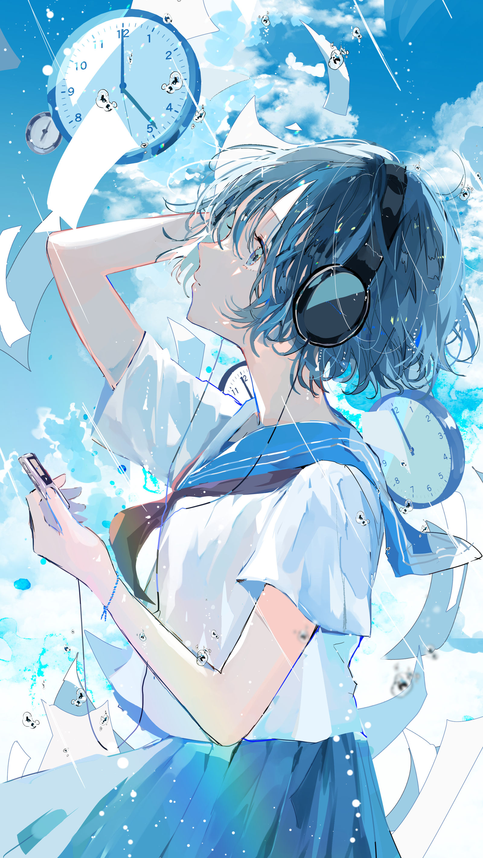 蓝色书签-青い栞夏季