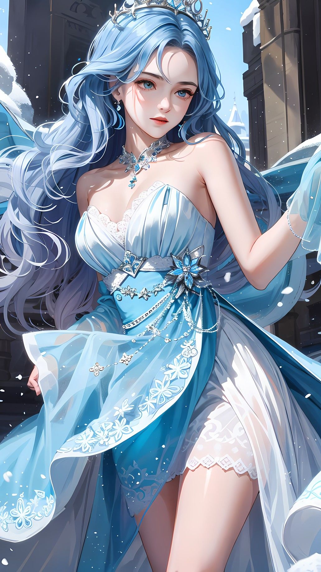蓝色少女的珠宝盛宴
