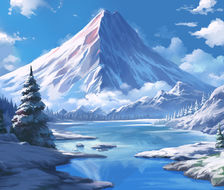 雪山-原创动画场景